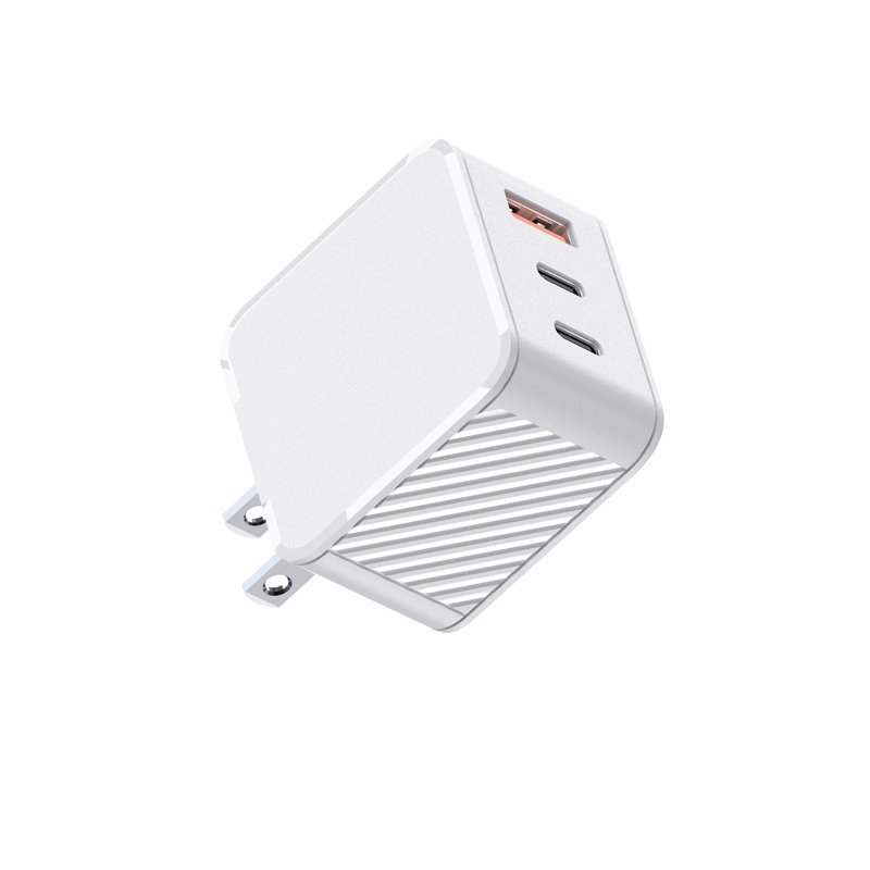 Custom 65W Black&White GaN Charger With EU,UK,US,AUS Plug