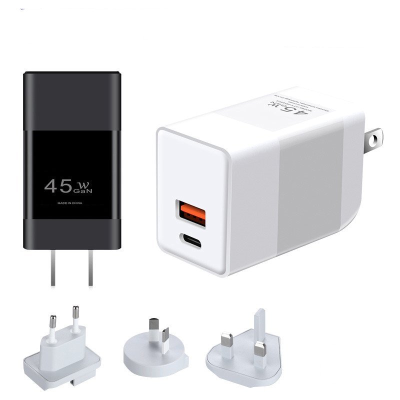 WEP-45-CA 45W GaN Charger With Customizable EU,UK,US,AUS Plug